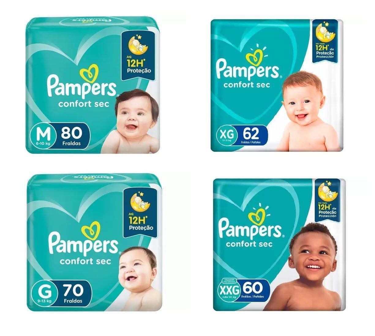 Fralda Pampers Confort Sec