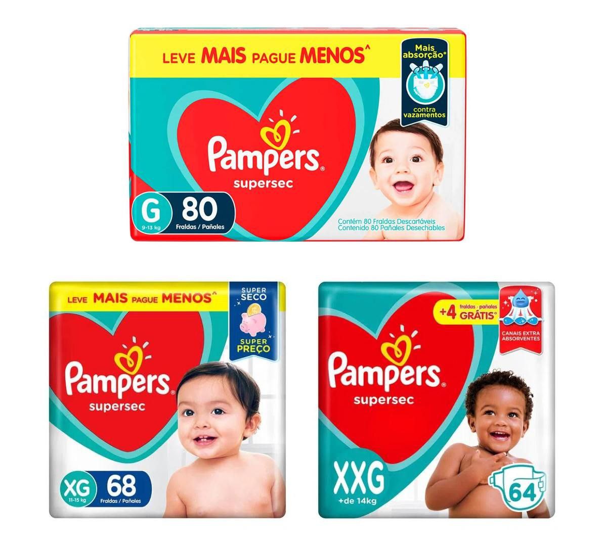 Fralda Pampers Supersec