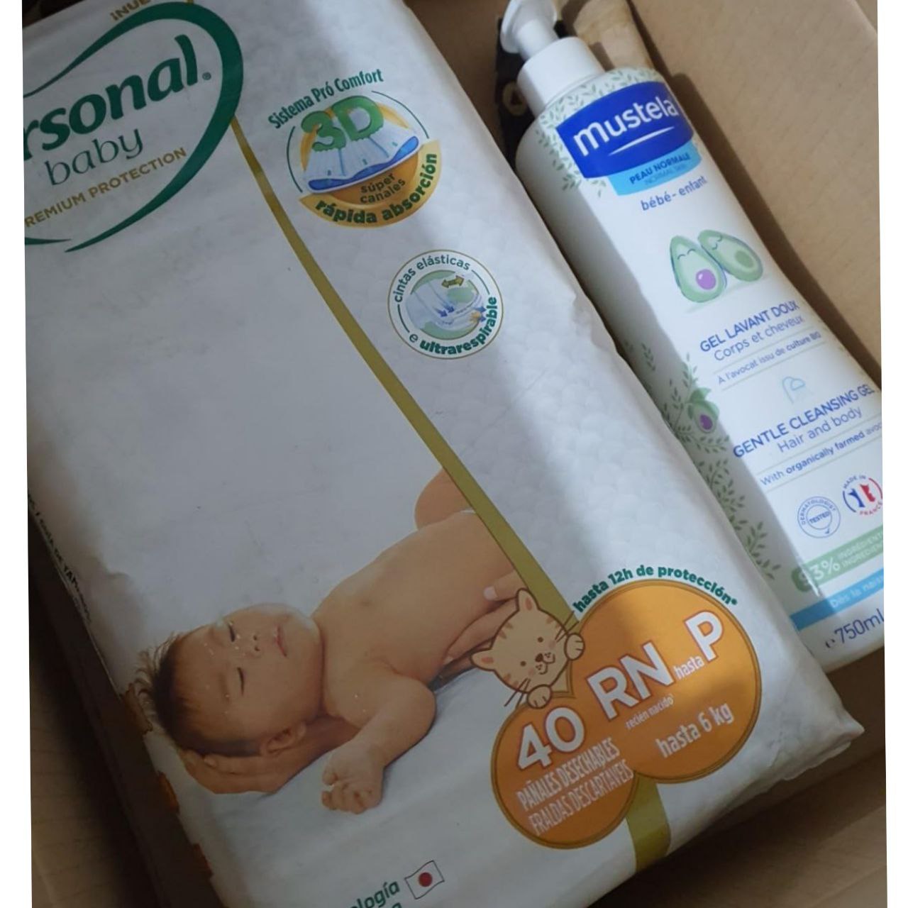 Fralda Personal Baby Premium Protection RN ao P com 40 unidades (até 6kg)