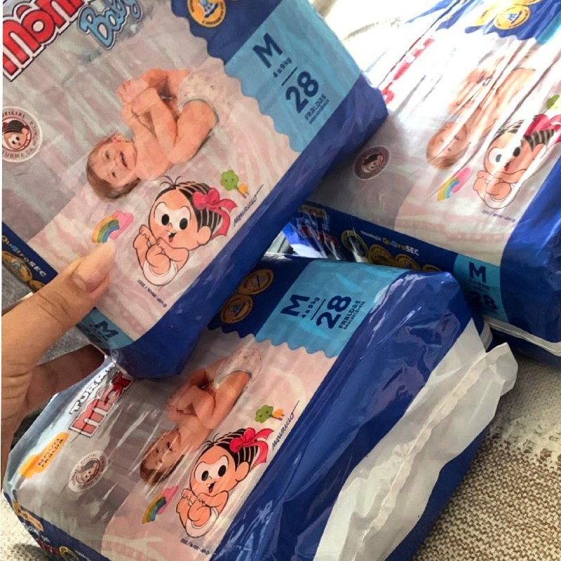Fralda Turma da Mônica Baby M 28 Unidades