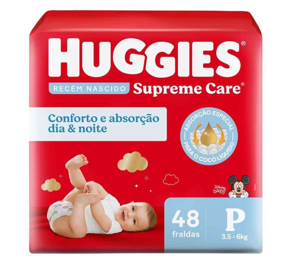 Huggies Fralda Supreme Care P 48 unidades