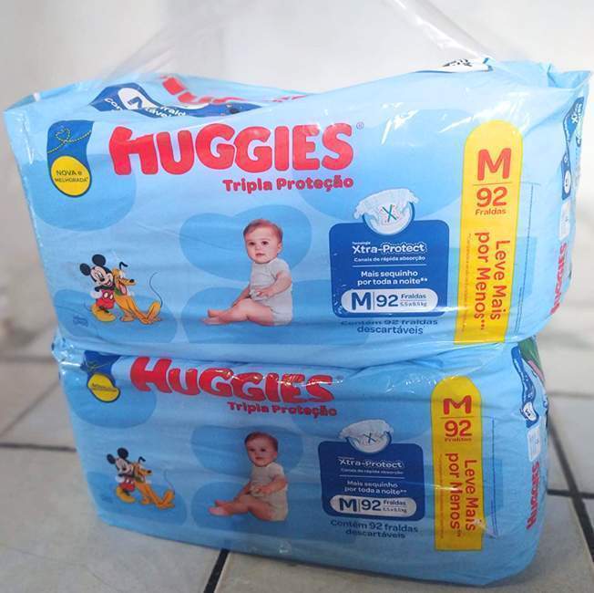 ♻️♻️ Huggies Fralda Tripla Proteção M 92 Un 🏃‍♀️🏃‍♀️🏃‍♀️