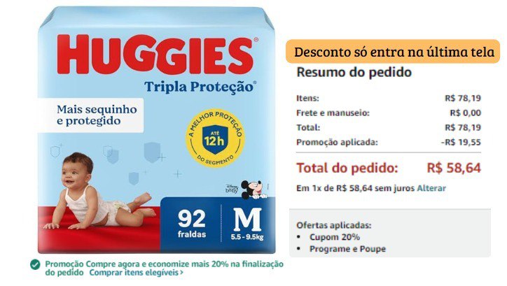 Huggies Fralda Tripla Proteção M 92 Un
