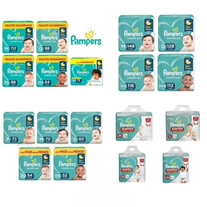 Imperdível! Promoção Fraldas e Lenços Pampers - 35% off + 10% off com cupom