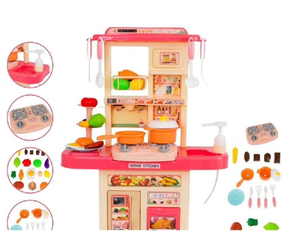 Kit Cozinha De Brinquedo Completa Infantil Sai Água E Som