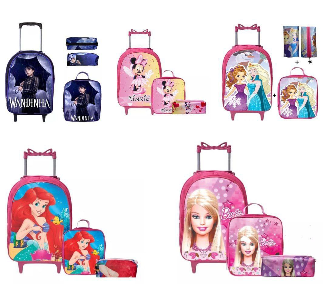 Kit Mochila + Lancheira + Estojo