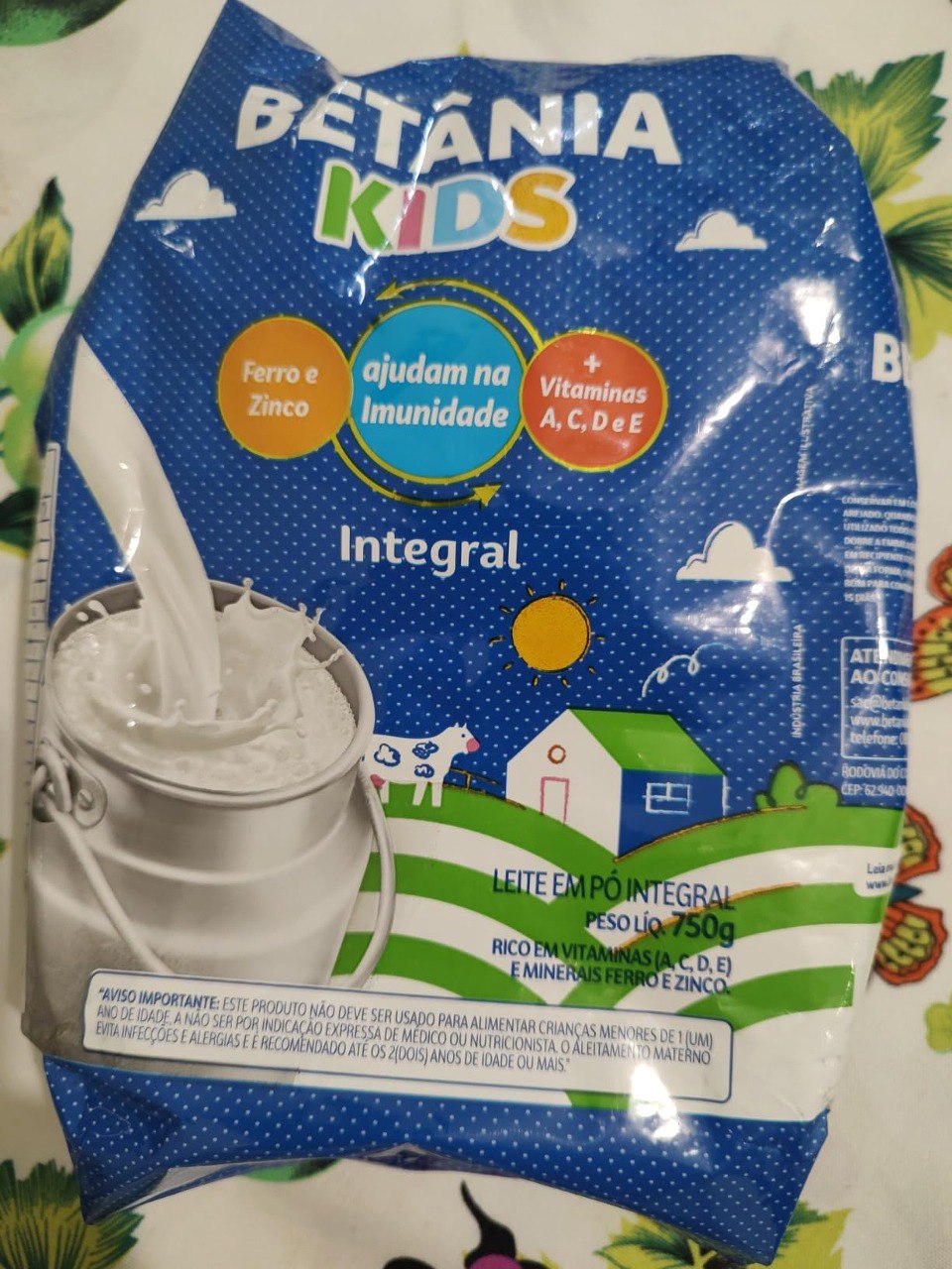 Leite em Pó Integral Betânia Kids 750g
