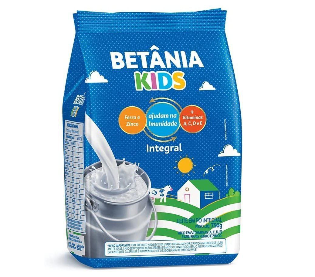 Leite em Pó Integral Betânia Kids 750g