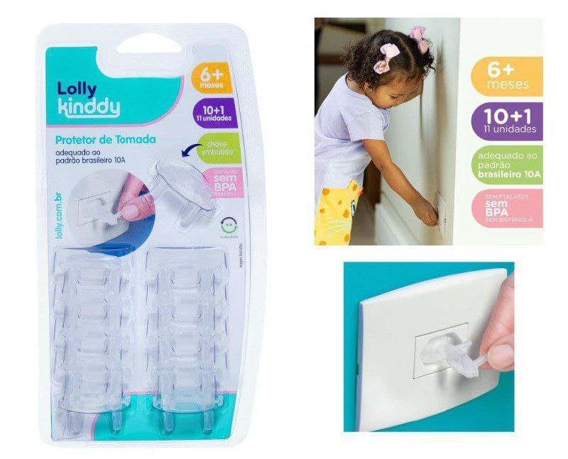 Lolly Protetor De Tomada Transparente