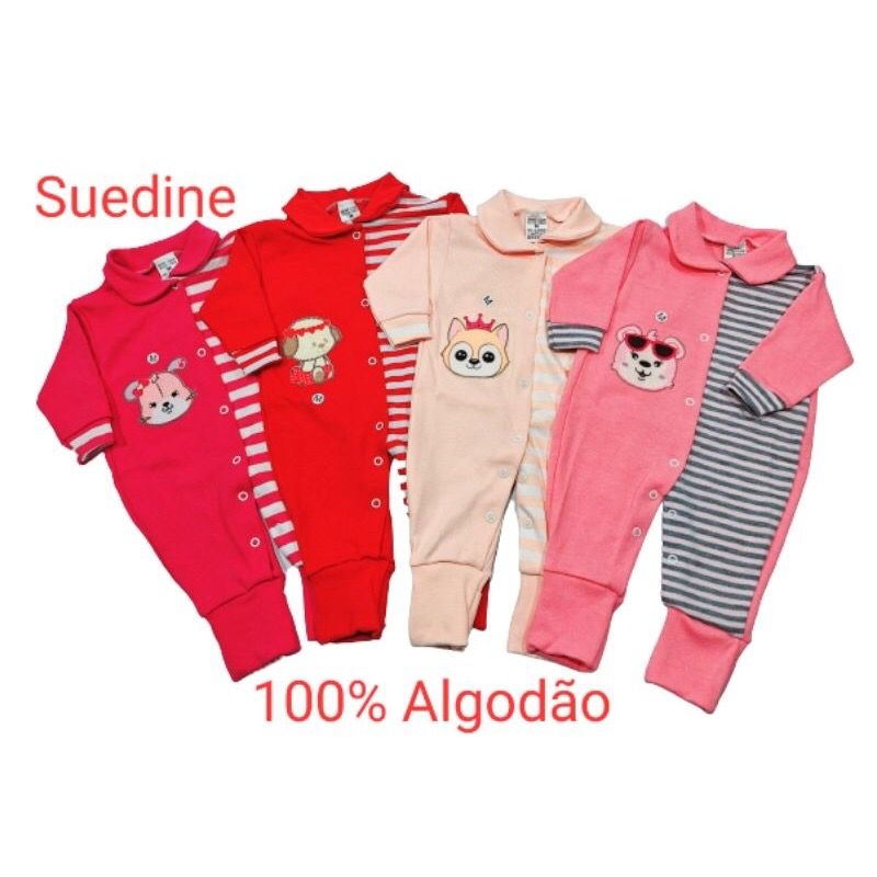 Macacao suedine listrado