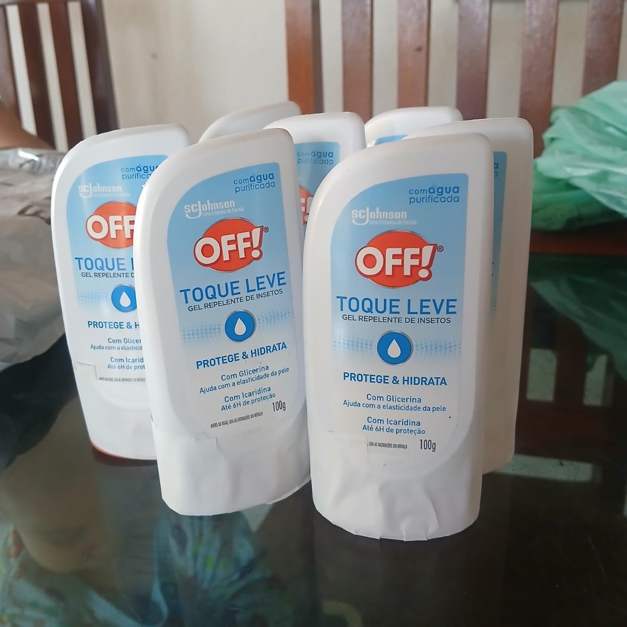 OFF! Repelente Toque Leve Gel com Glicerina e Icaridina 100g