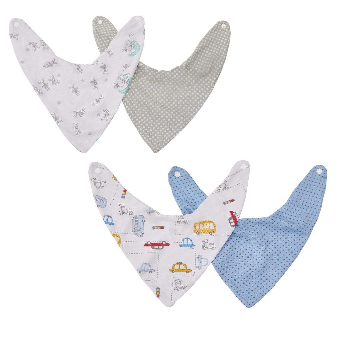 Papi Textil Babador Bandana Papi Malhas Est Tamanho Único Contem 02 Un (2 Opções de cores)