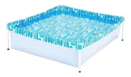 Piscina com Armação 400 Litros 106 x 115 x 33CM MOR