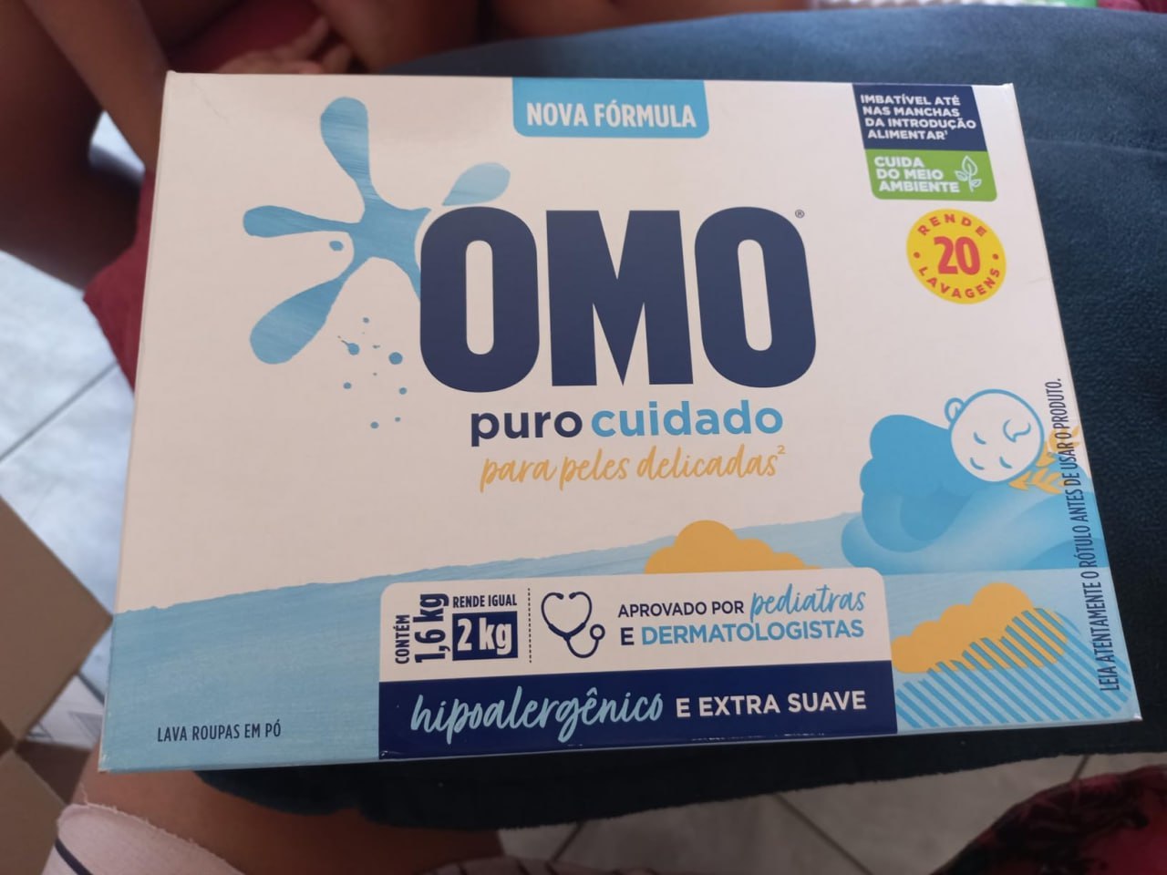 Sabão Em Pó Omo Puro Cuidado 1.6Kg