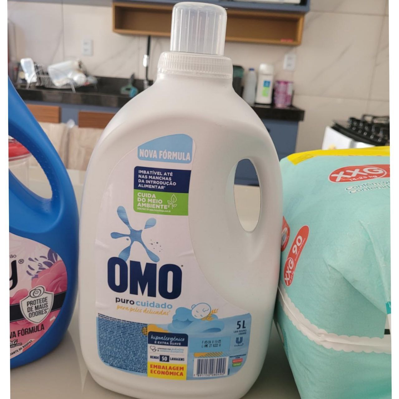 Sabão Líquido Omo Puro Cuidado 5L