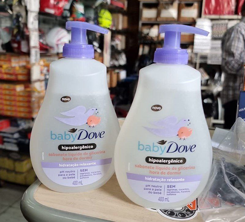 Sabonete Líquido de Glicerina Hidratação Relaxante Dove Baby Hora de Dormir Frasco Baby Dove, 400 ml