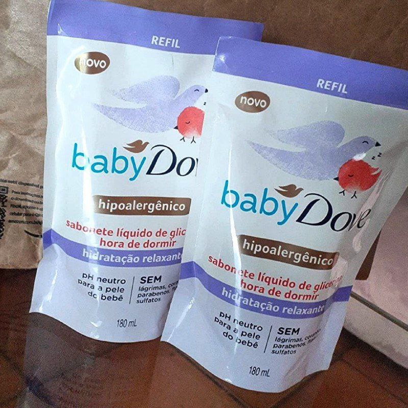 Sabonete Líquido de Glicerina Hidratação Relaxante Dove Baby Hora de Dormir Sachê 180ml Refil, Baby Dove