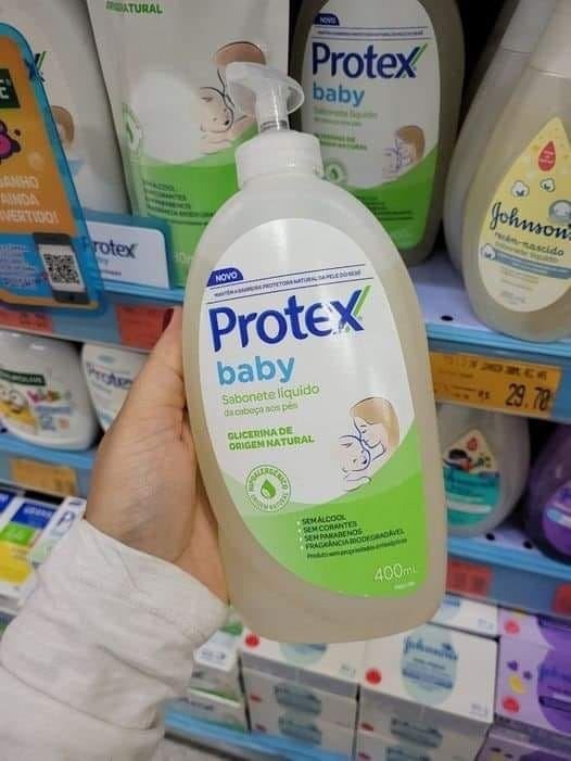 Sabonete Líquido para Bebê Protex Baby Glicerina Natural 400ml