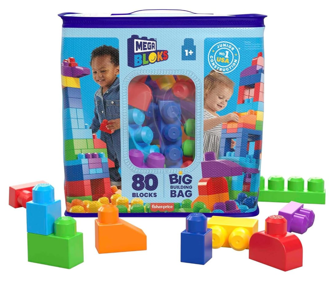 Sacola de 60 Blocos Mega Bloks Mattel