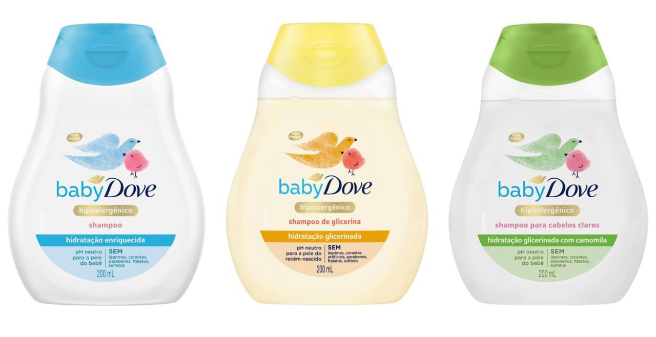 ✨ Shampoo Baby Dove Hidratação 200 Ml