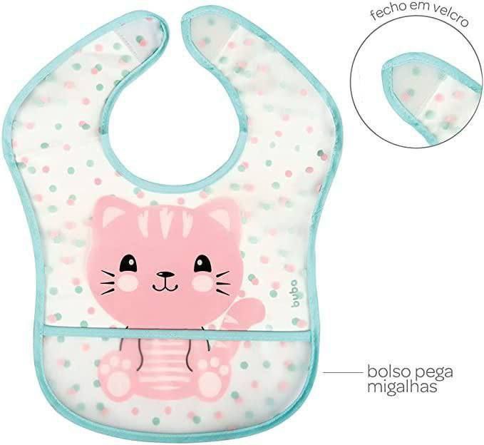 BUBA Babador Com Bolso Gatinho, Colorido