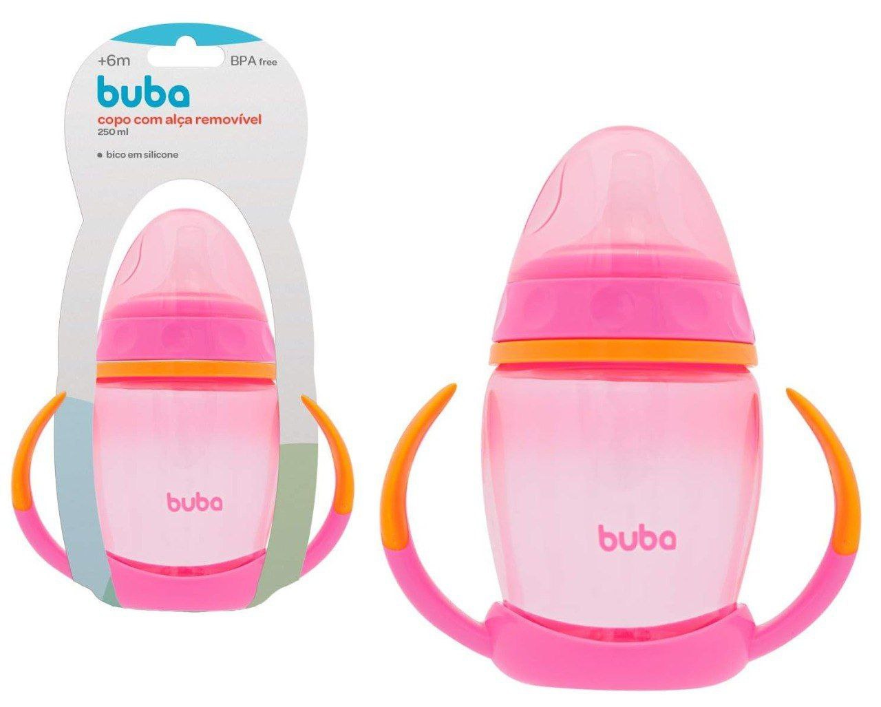 Buba Copo Com Alca Removivel - Rosa