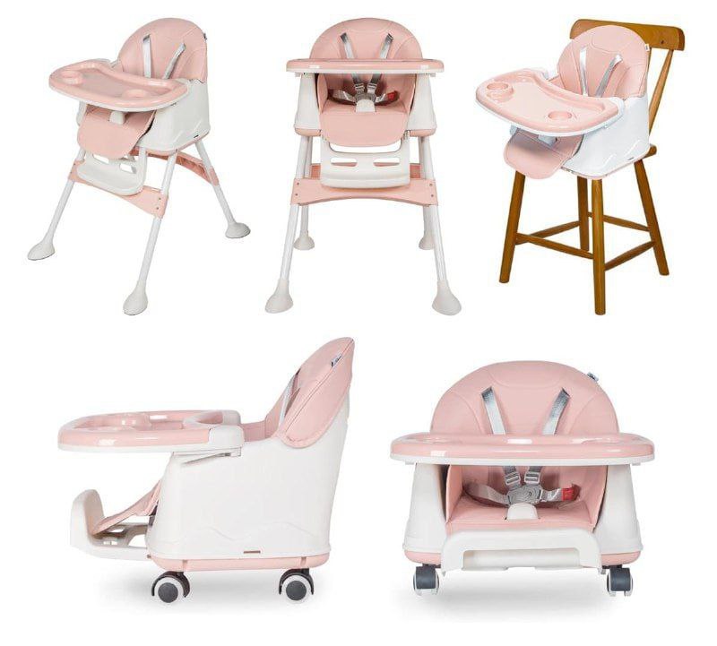Cadeira de Alimentação Portátil Bebê Honey Maxi Baby (Rosa)
