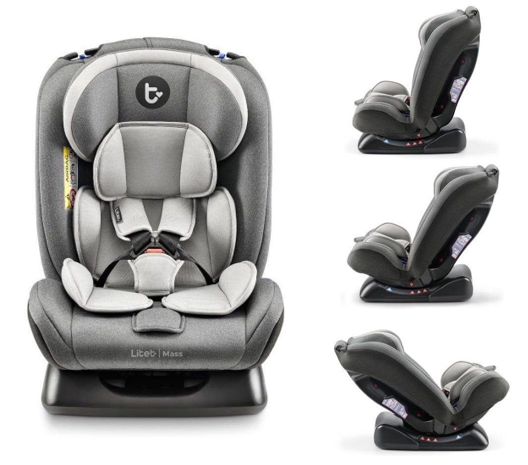 Cadeira para auto 0 a 36kg Litet mass BB457 Cinza