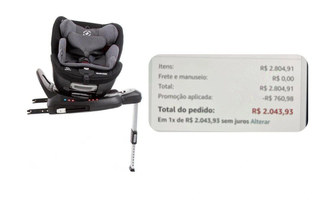 Cadeirinha Spinel 360° 0 a 36kg Maxi-Cosi - Authentic Black
