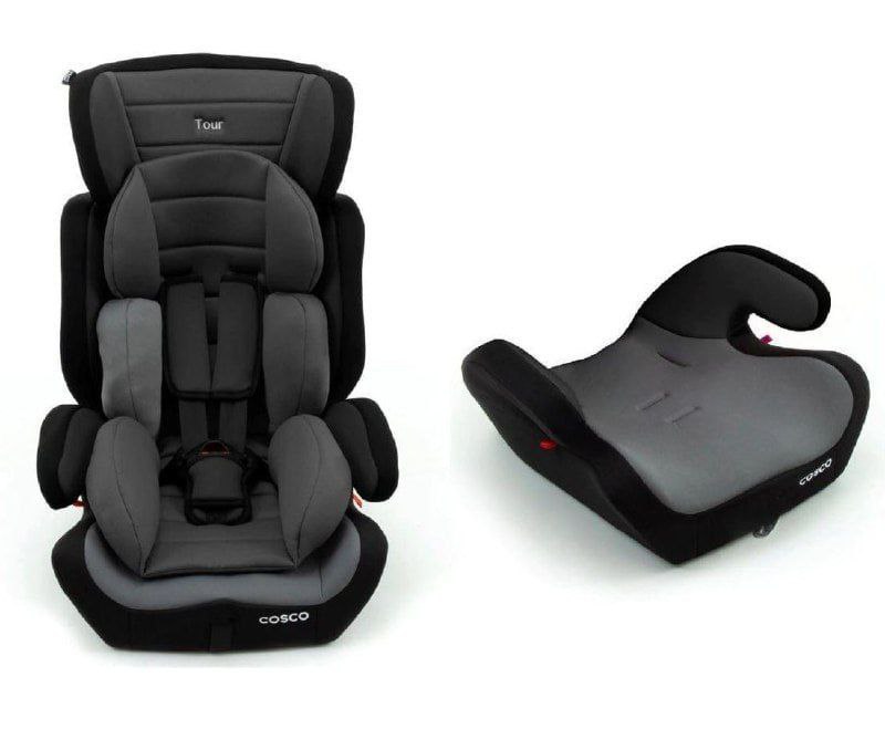 Cadeirinha Tour 9 a 36 Kg Cosco Cinza e Preto