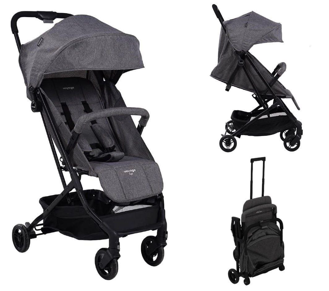 Carrinho de passeio Yupi Cinza Mescla Voyage