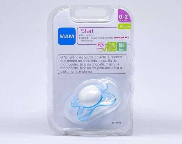 Chupeta Start 0-2 Meses Azul, Mam