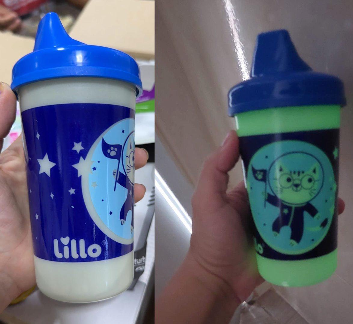 Copo Antivazamento Max Brilha no Escuro 320ml - Lillo