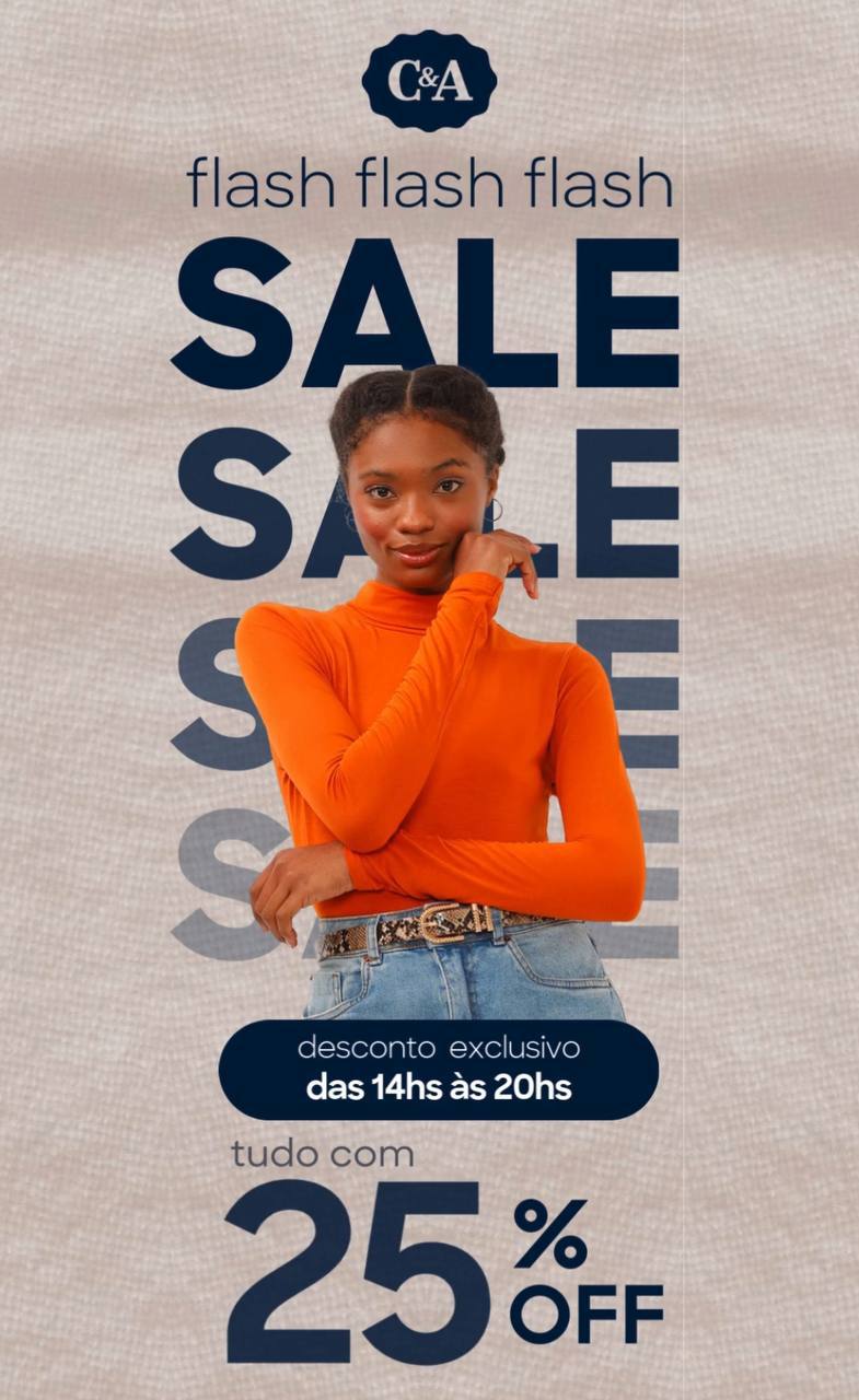 CORRE ÚLTIMA HORA DO CUPOM ATIVO‼️ 25% OFF EM TODO SITE E APP DA C&A😱