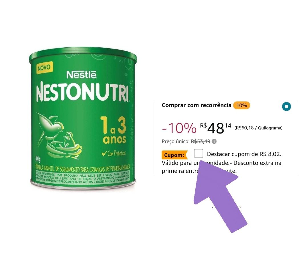 Fórmula infantil , Nestonutri, 800g