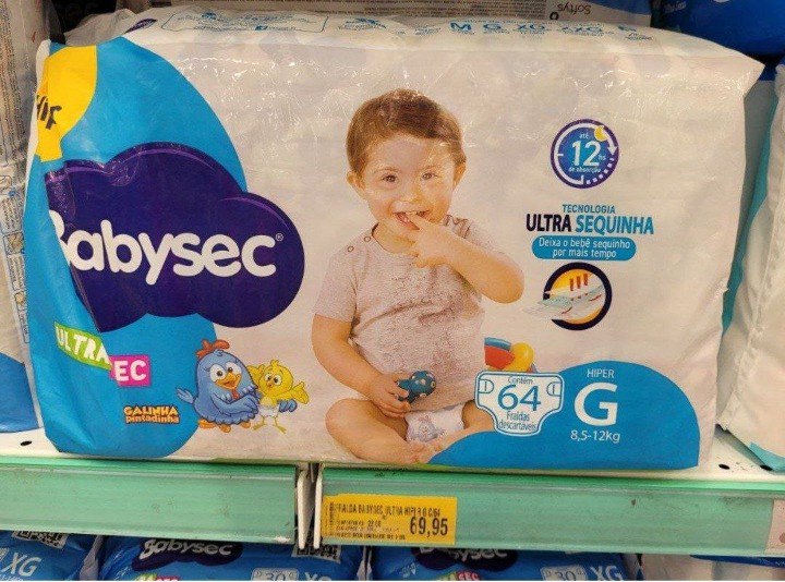 Fralda Babysec Galinha Pintadinha Ultrasec G 64 Unids