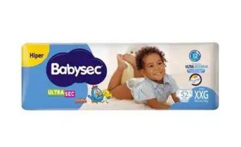 Fralda Babysec Galinha Pintadinha Ultrasec - Tam  XXG Acima de 13kg 52 Unidades
