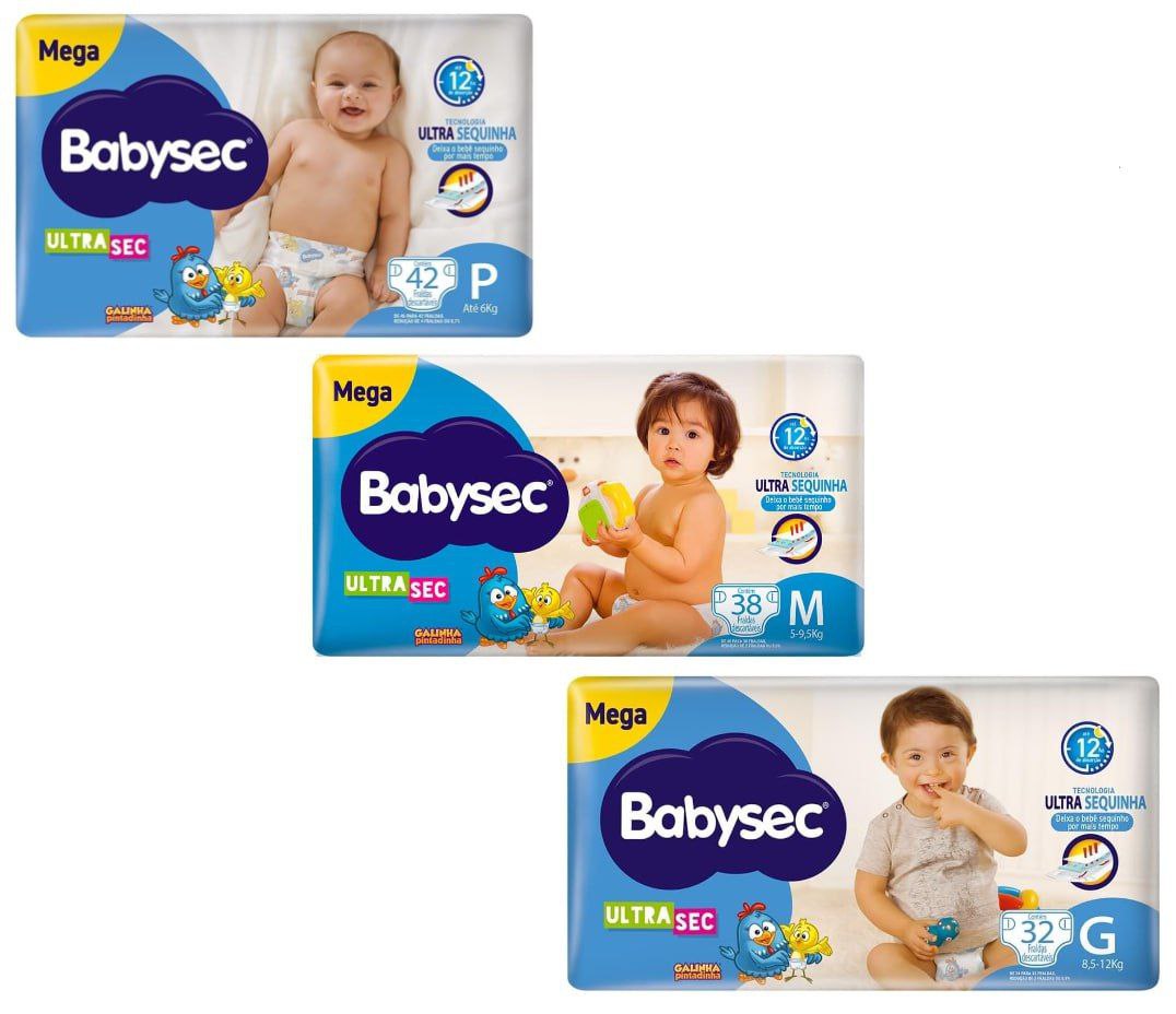 Fralda Babysec Ultrasec Galinha Pintadinha