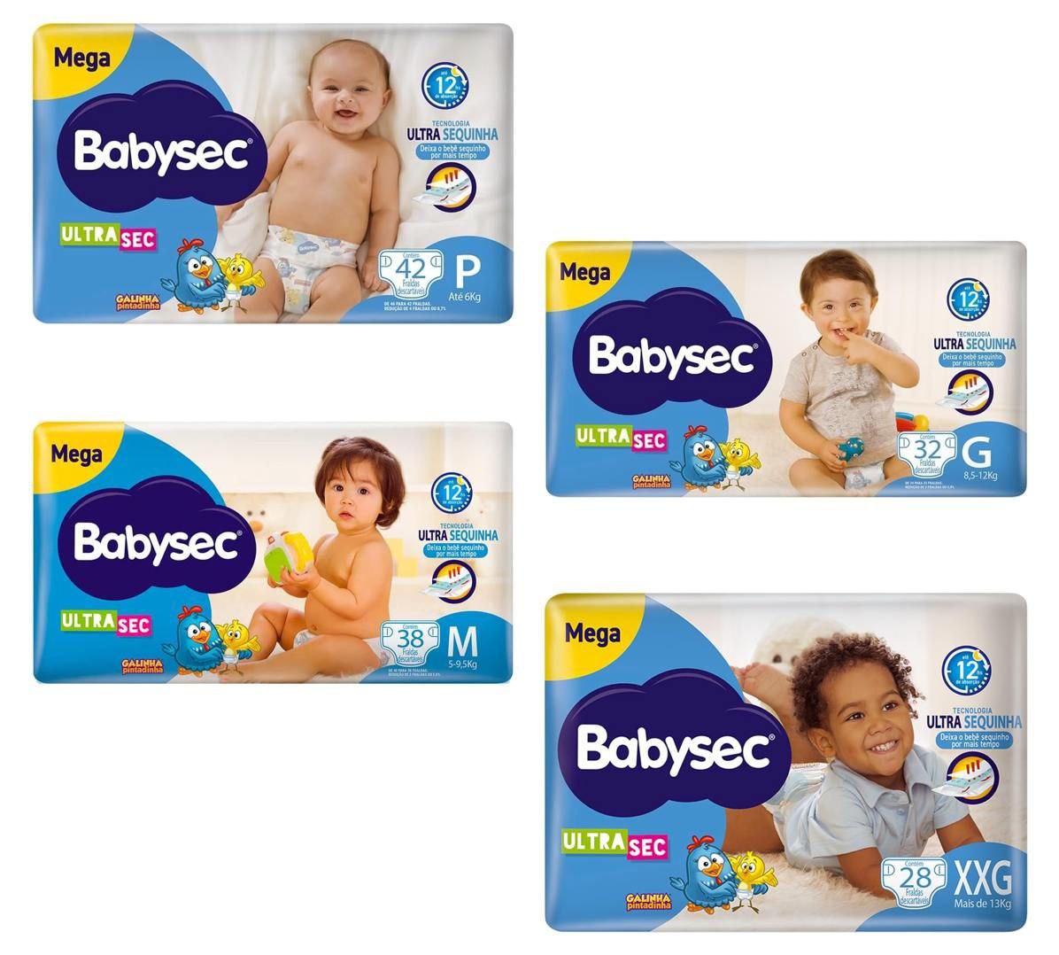 Fralda Babysec Ultrasec Galinha Pintadinha