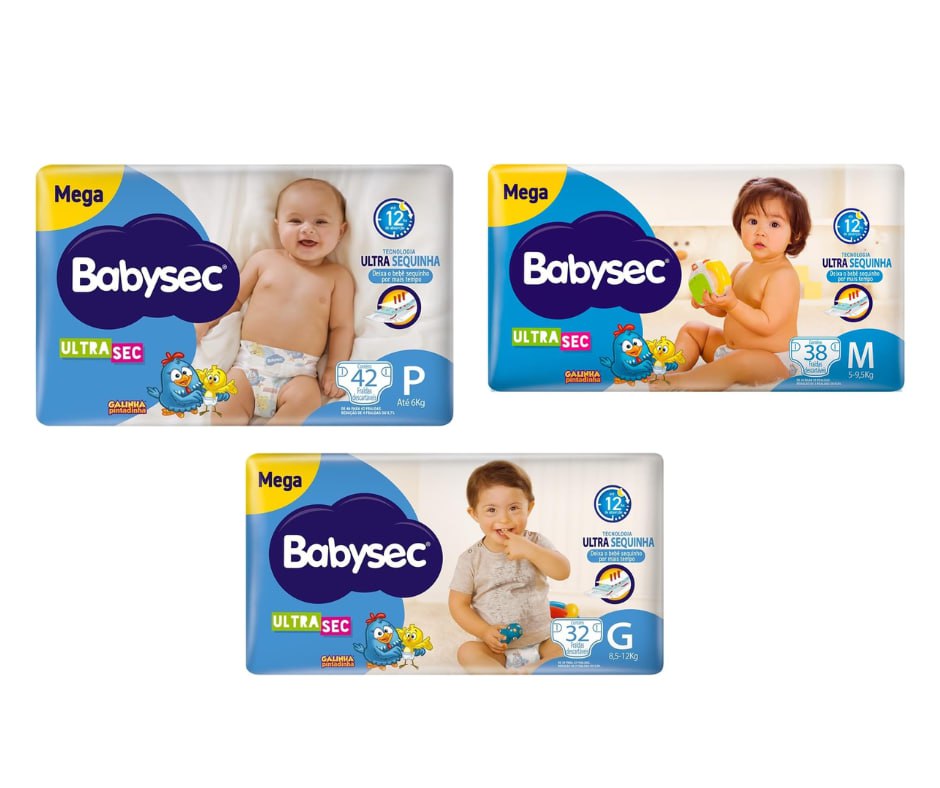 Fralda Babysec Ultrasec Galinha Pintadinha