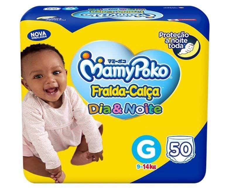 Fralda-Calça MamyPoko Dia&Noite G 50 Unidades (Roupinha)