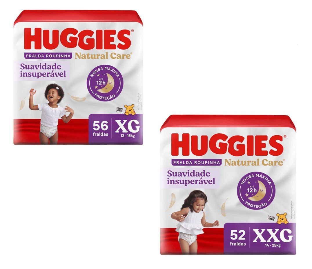 Fralda Huggies Natural Care Roupinha