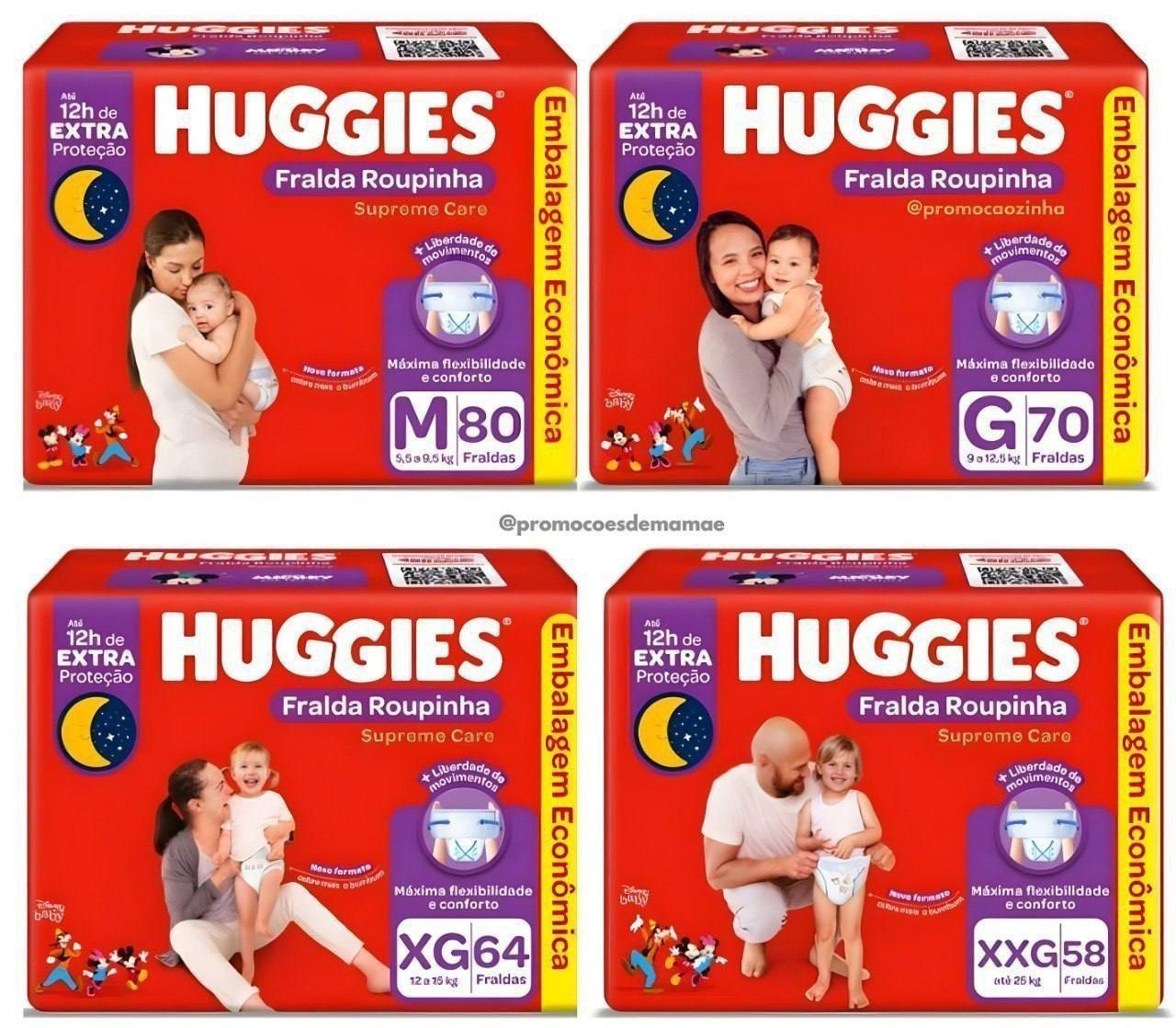 Fralda Huggies Roupinha Supreme Care