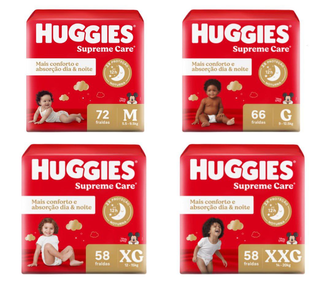 Fralda Huggies Supreme Care