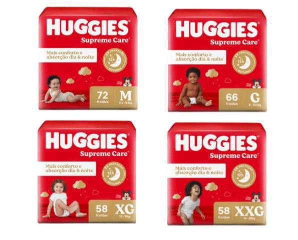 Fralda Huggies Supreme Care