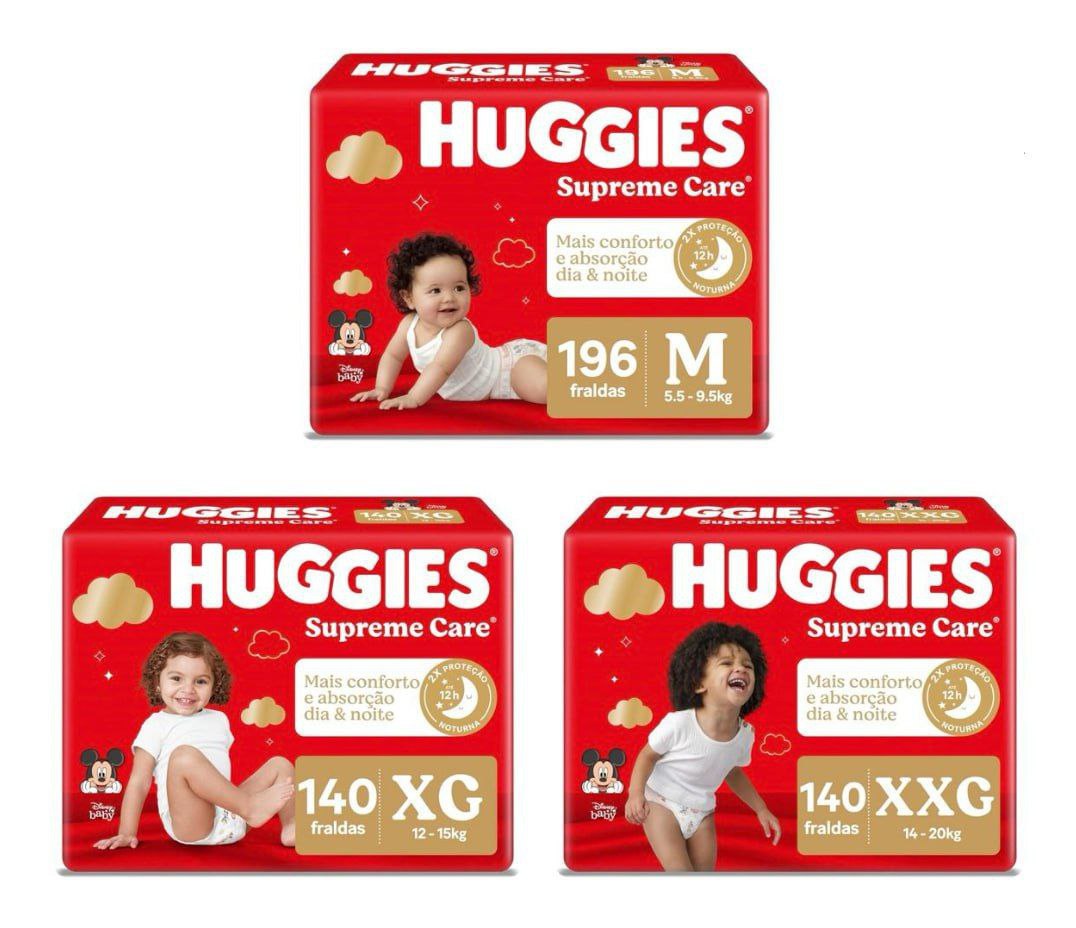 Fralda Huggies Supreme Care
