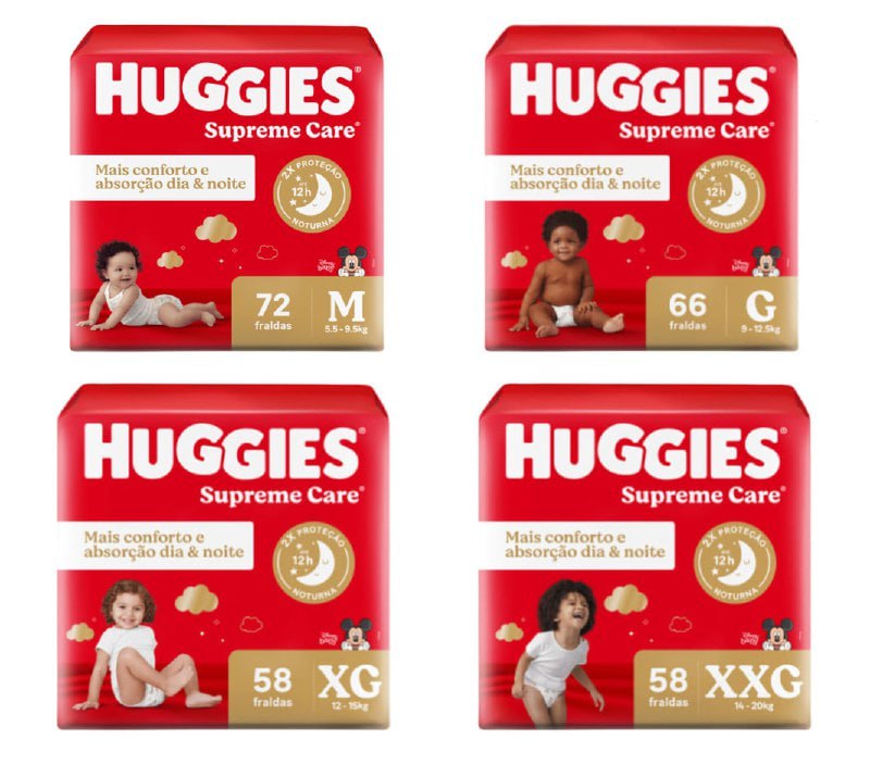 Fralda Huggies Supreme Care