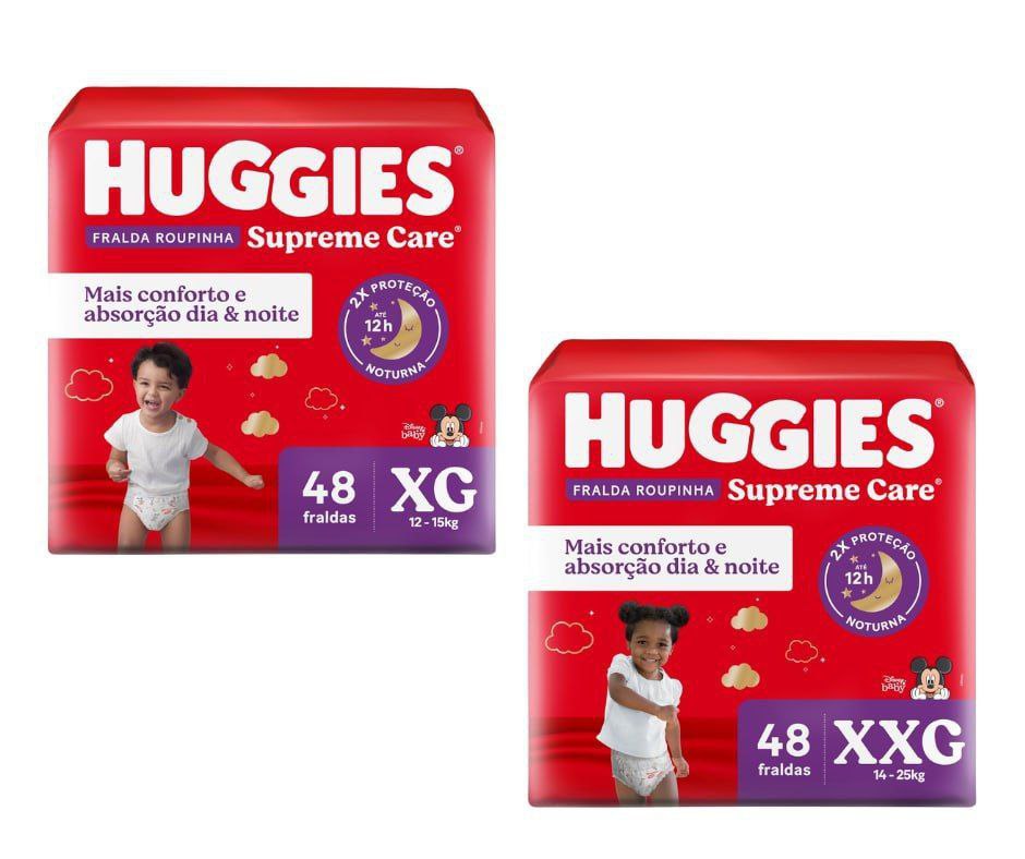 Fralda Huggies Supreme Care Roupinha