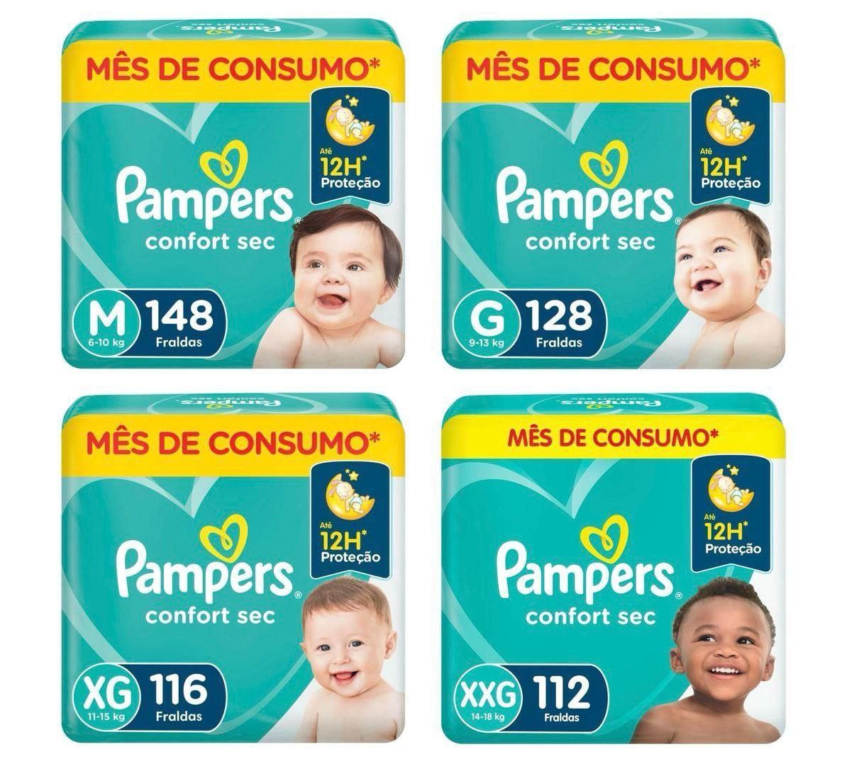 Fralda Pampers Confort Sec