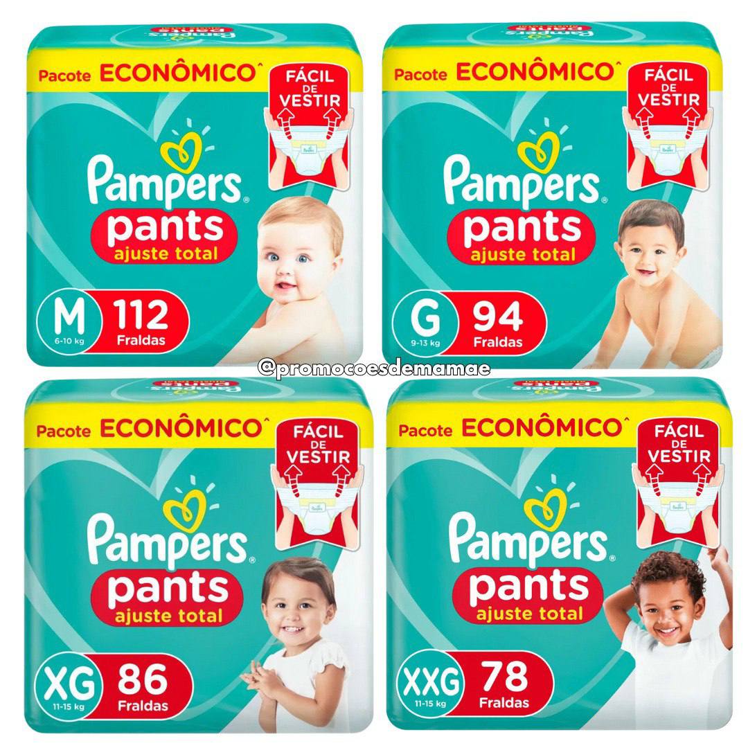 Fralda Pampers Pants Ajuste Total